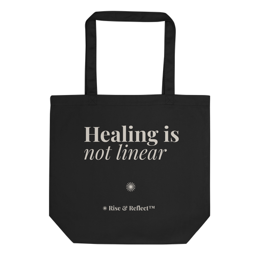 Healing Is Not Linear™ Dark Tote