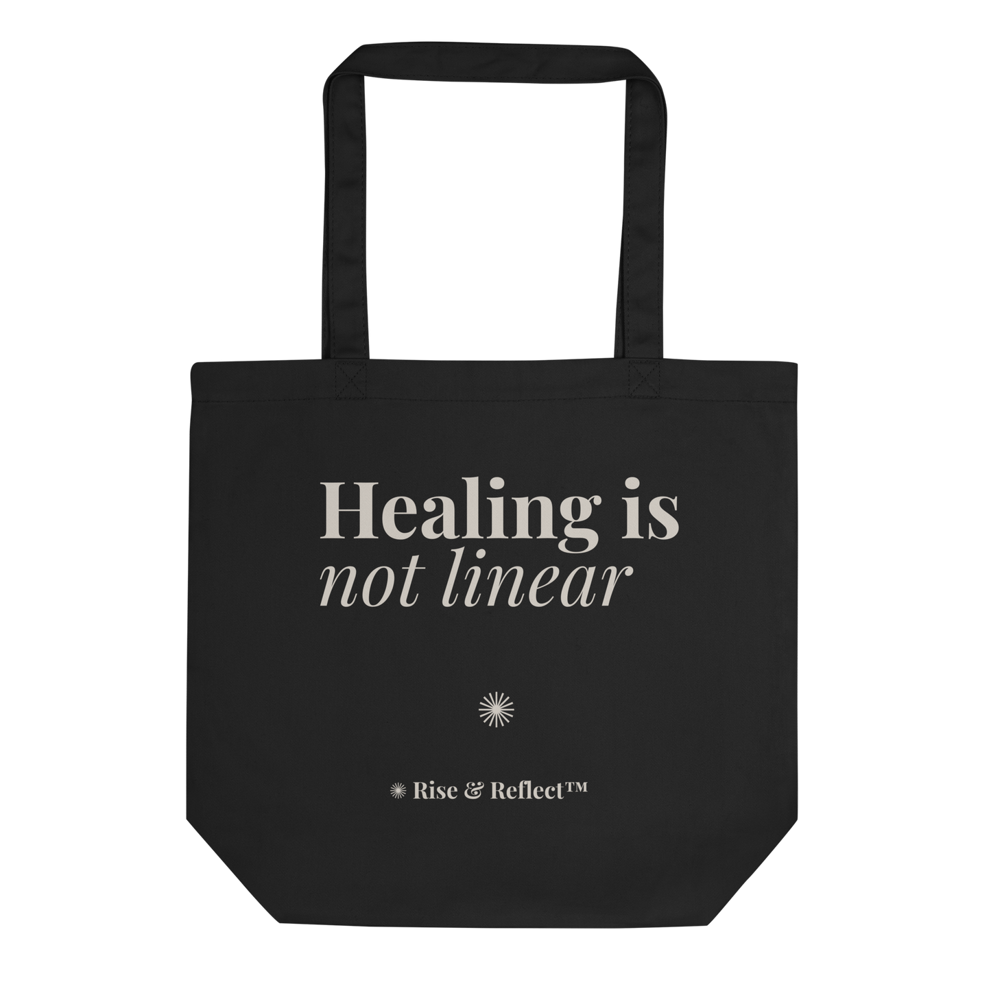 Healing Is Not Linear™ Dark Tote