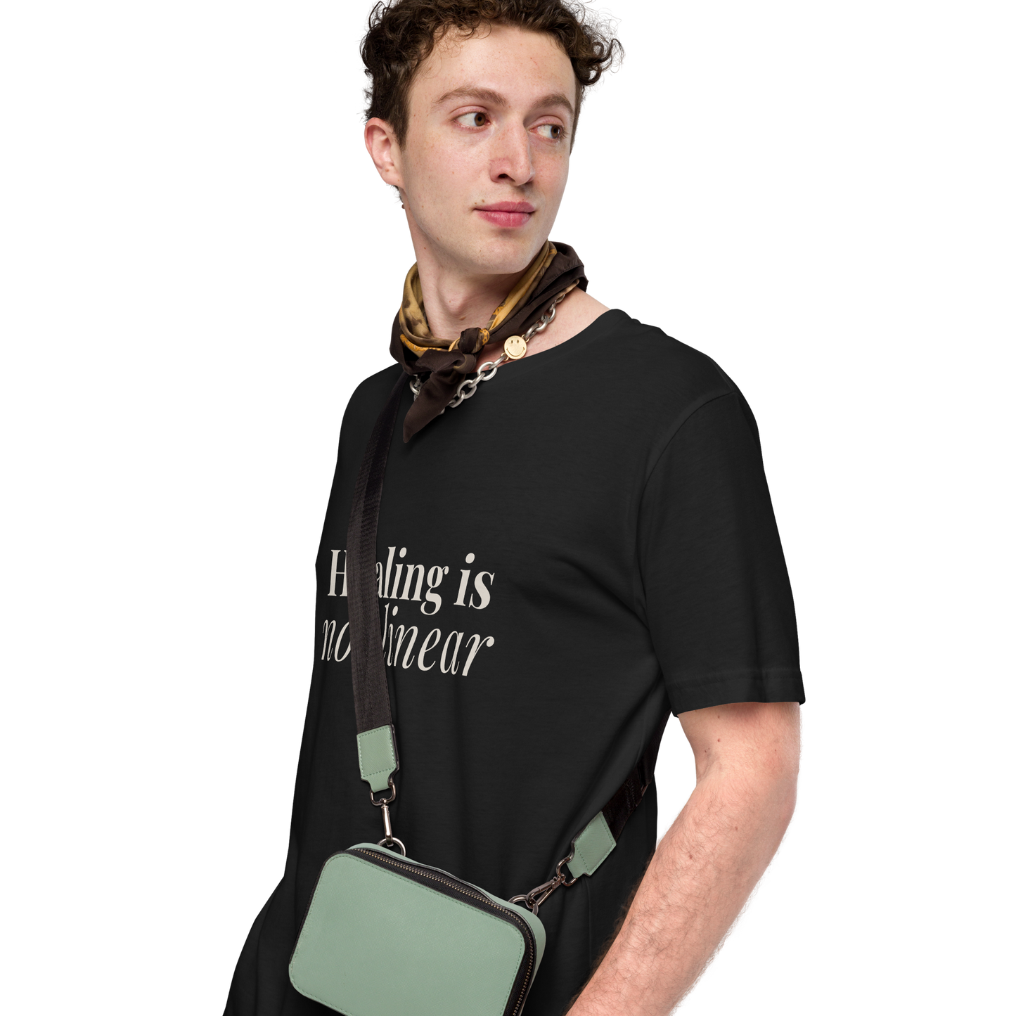 Healing Is Not Linear™ Dark Tee