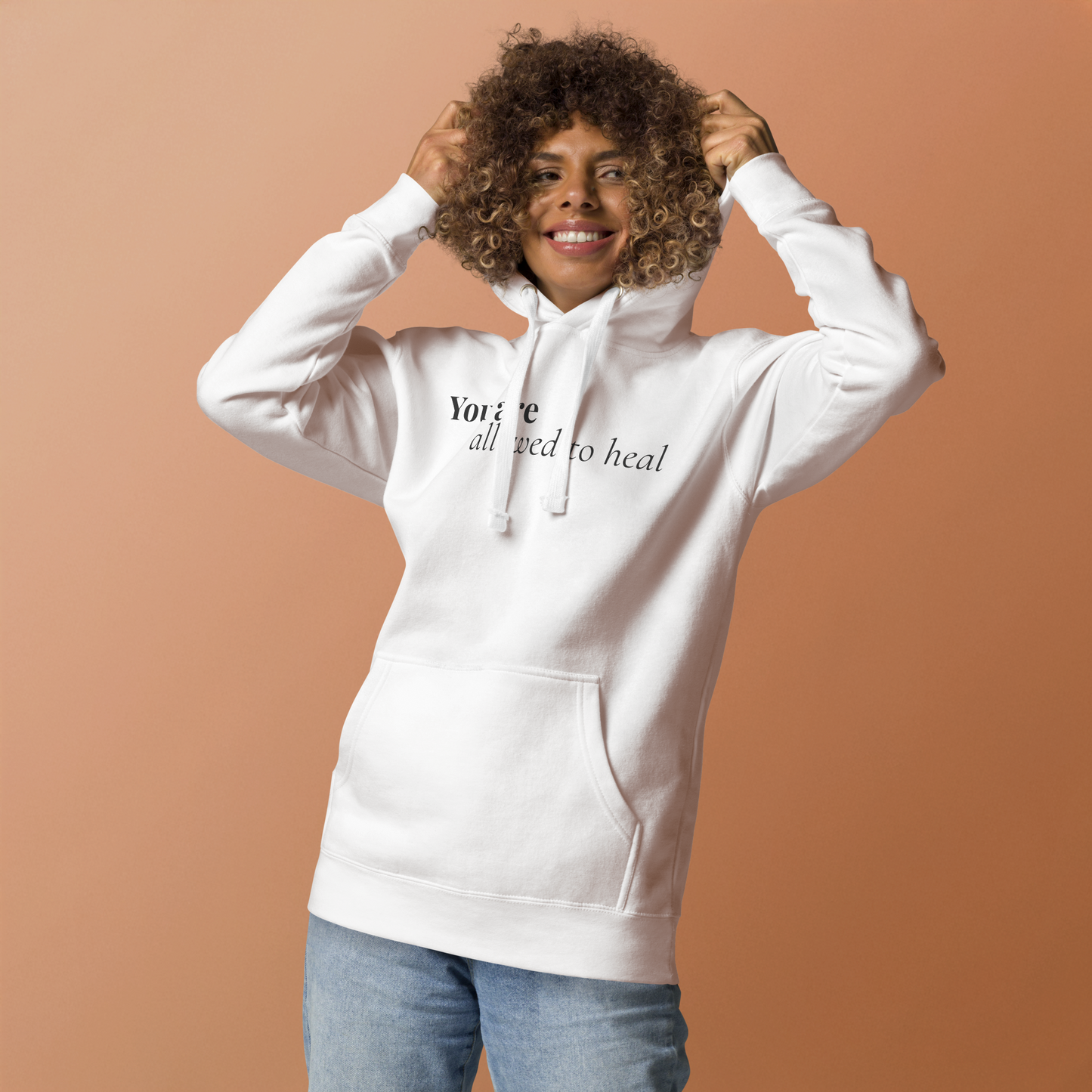 You Are Allowed to Heal™ Light Hoodie