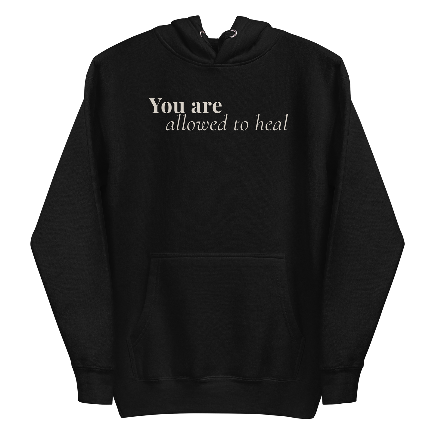 You Are Allowed to Heal™ Dark Hoodie