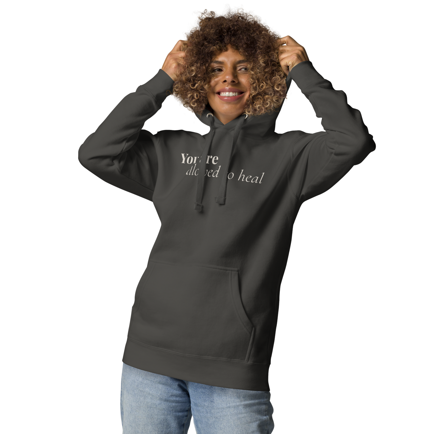 You Are Allowed to Heal™ Dark Hoodie